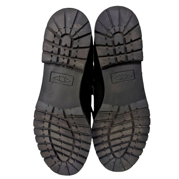 Dr.Scholl Suede Slip On Tie Up Black Flat Shoes 6" - Picture 3 of 7